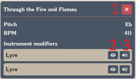 VSRG song settings